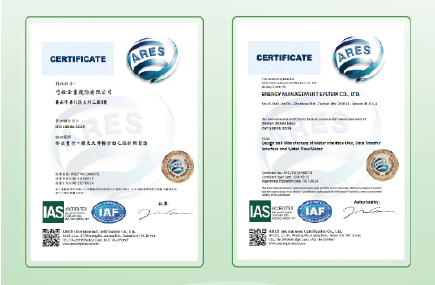 Certified with ISO 14001:2015 Environmental Management System.