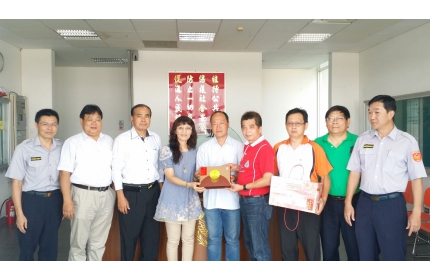 保二總隊之友─台灣好表弓銓業,代表警友會秋節慰勞南科警察隊